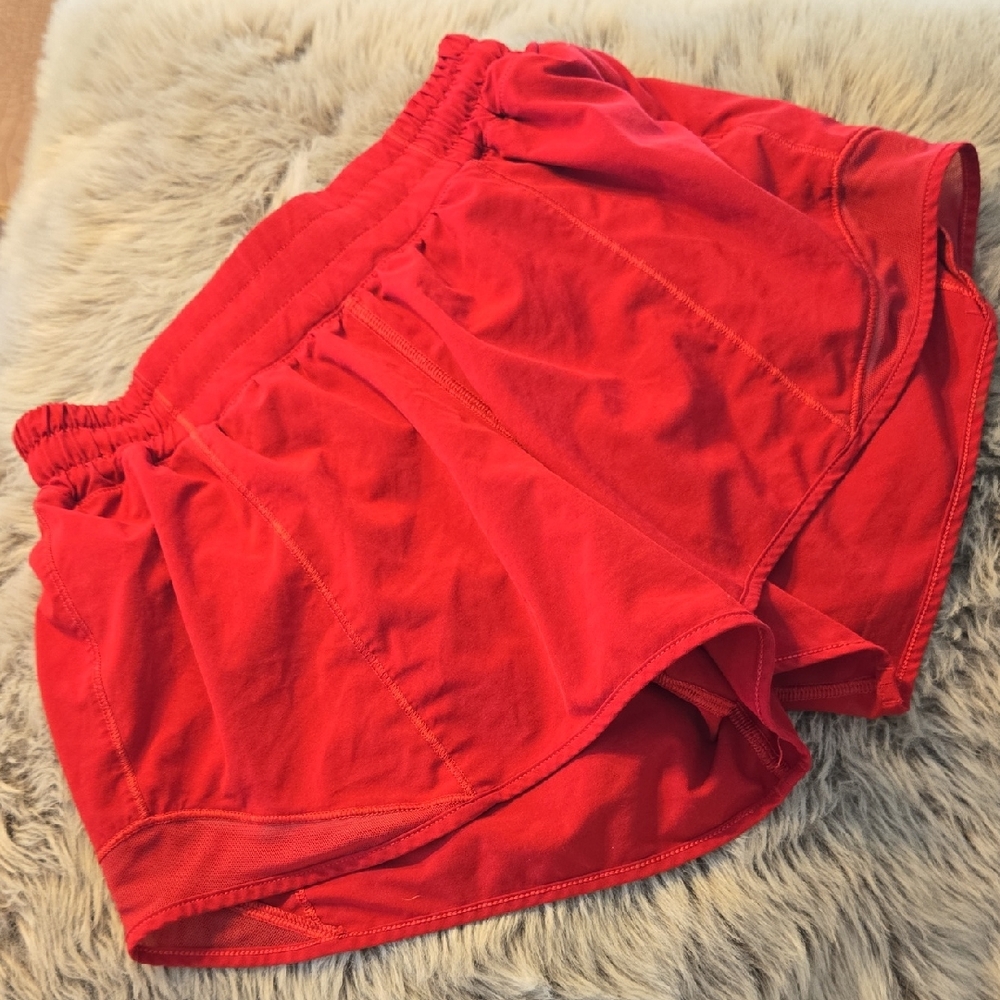Lululemon red Athletic Shorts